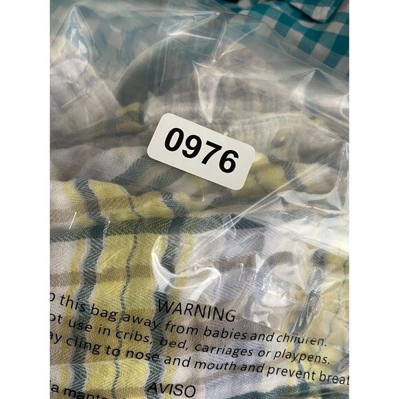 Free People Womens Guys Button Up Shirt Gray Green and yellow Size XS - Picture 11 of 11